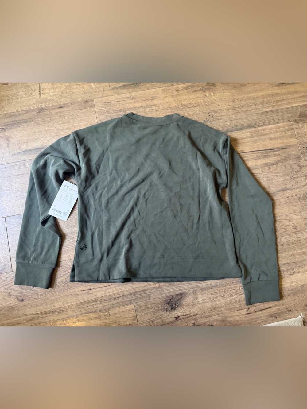 Athleta Seasoft Crewneck Sweatshirt Sage Size S - Picture 4 of 5